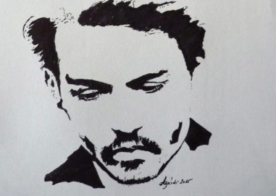 Johnny Depp ( Filc A4 ) / Johnny Depp  (Brush pen, A4)