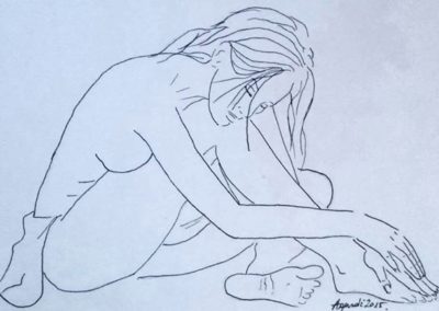 Magány ( Filc A5 ) / Loneliness ( Brush pen A5 )